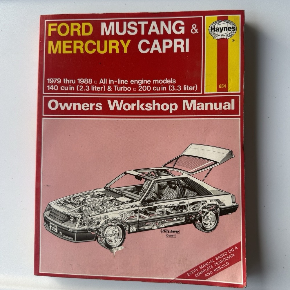 Ford Mustang 1979-1990 Shop Service Repair Manual Wiring Diagrams Engine Guide